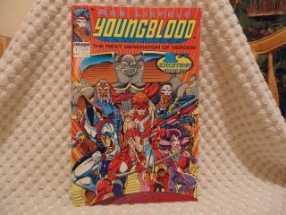 Image Comic Book Youngblood 1 1st Explosive Issue With Cards Rob Liefeld