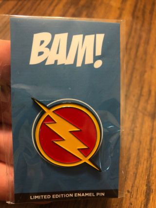 The Flash Speed Force Pin Dc Bam Box Limited Edition Exclusive Artist Oscar Van