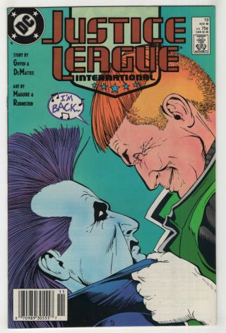 Justice League International 19 (nov 1988 Dc) Newsstand [lobo] Giffen,  Maguire Z