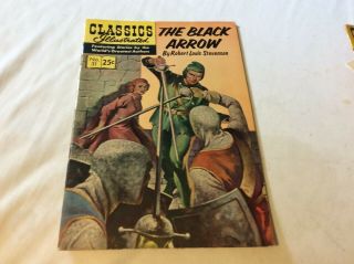 Classic Illustrated 31 The Black Arrow 25 Cent Cover Last Issue