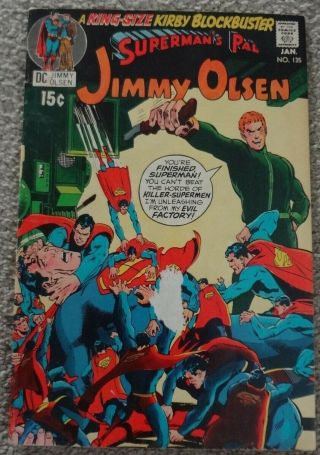Superman’s Pal Jimmy Olsen 135 – 1971 Dc Comics – 2nd App Darkseid – Jack Kirby