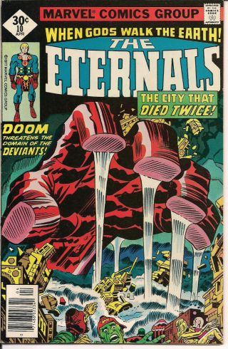 Eternals 10 Vf Whitman Variant Rare Htf Marvel Comics 1976 Jack Kirby