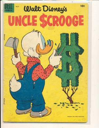 Uncle Scrooge 9 - Carl Barks Cover Good,  Cond.