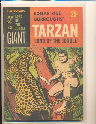 Tarzan Lord Of The Jungle 1 Vg,  Cond.  Small Piece Out Back Cover