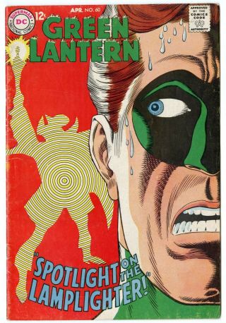 Green Lantern 60 Vf - 7.  5 Ow/white Pages Dc 1968