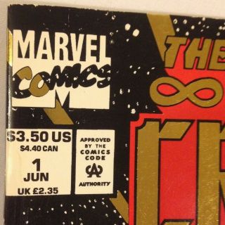 The Infinity Crusade Marvel Comic 1 Let There Be Light June 1993 gold foil 2