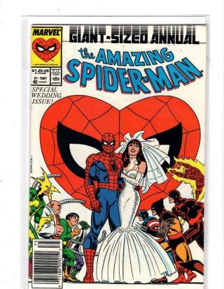 Spider - Man Annual 21 Wedding Of Peter Parker And Mary Jane 6.  5