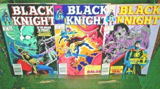 Black Knight 2 3 4 Marvel Comics 1990 Dr.  Strange Valkyrie Captain Britain Vf