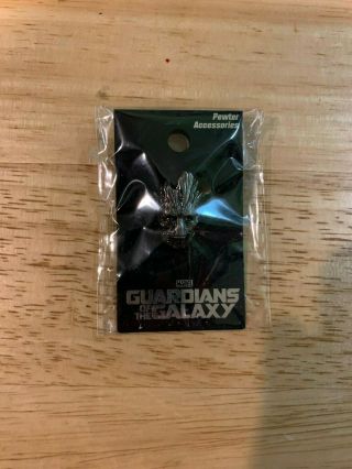 Marvel Guardians Of The Galaxy Groot Head Pewter Pin