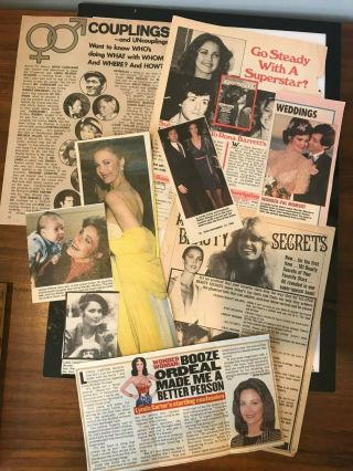 Wonder Woman Lynda Carter Press Clippings From The 70 