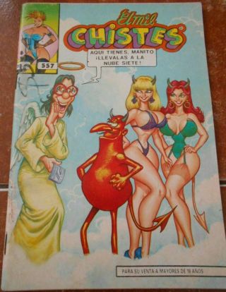 90s El Mil Chistes Comic Cartoons Sexy Women Jokes Funny Devil Woman Deviless