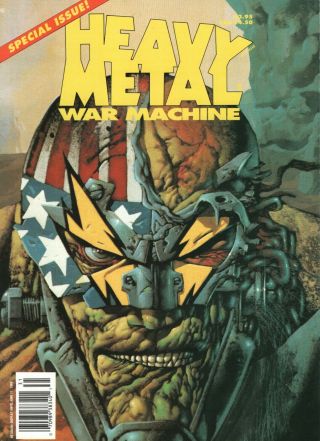 Heavy Metal War Machine Spring 1993 Nm
