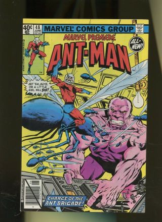 Marvel Premiere 48 Vg/fn 5.  0 1 Book 2nd Scott Lang As Ant - Man Appearance 1979