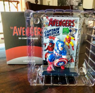 Avengers Captain America 3d Comic Standee Showdown Loot Crate April 2019