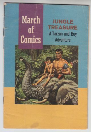 March Of Comics 223 1961 Jungle Treasure—a Tarzan And Boy Adventure—jesse Marsh