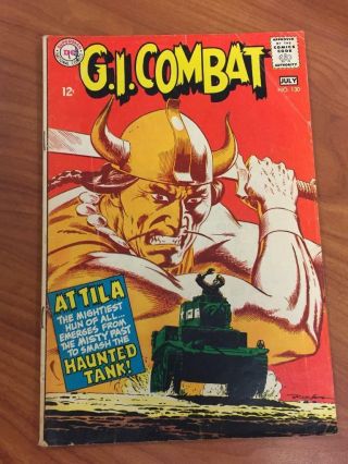 Gi Combat 130 Haunted Tank Dc Comics 1960 