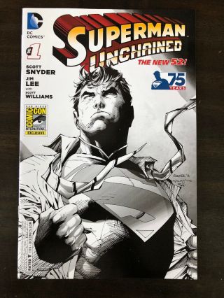 Superman Unchained 52 1 Sdcc Exclusive Variant Dc Comics Nm