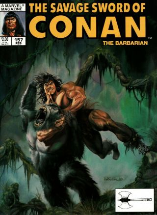 The Savage Sword Of Conan 157 (1974 Marvel Series) Very Fine