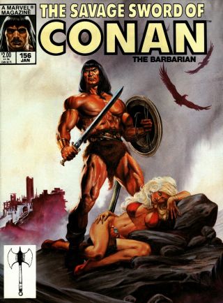 The Savage Sword Of Conan 156 (1974 Marvel Series) Very Fine
