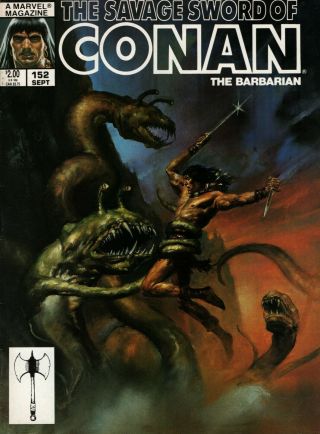 The Savage Sword Of Conan 152 (1974 Marvel Series) Very Fine