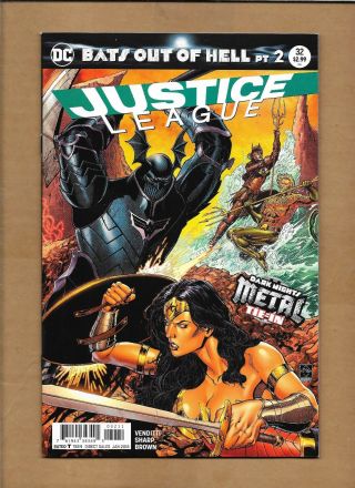 Justice League 32 Bats Out Of Hell Dc Red Death Dark Metal Tie In
