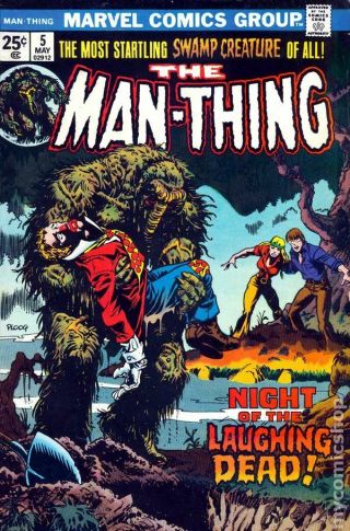 Man - Thing (1st Series) 5 1974 Fn - 5.  5 Stock Image Low Grade