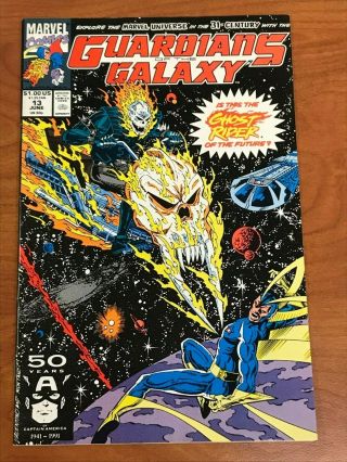 Guardians Of The Galaxy 13 Futuristic Cosmic Ghost Rider Marvel Comics Fn/vf