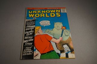 August 1963 Unknown Worlds No.  25 Comic Book - Acg Comics