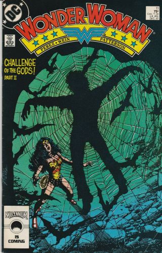 Wonder Woman Volume 2 11 Very Fine 8.  5 1987 George Perez