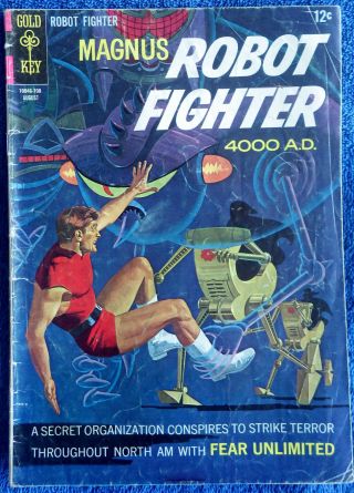 Magnus Robot Fighter 19 (gold Key) - Fear Unlimited Russ Manning