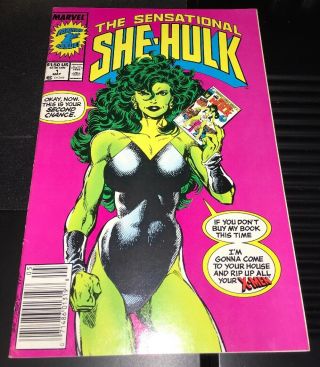 The Sensational She - Hulk 1 (may 1989 Marvel) Comic John Byrne 1st Issue