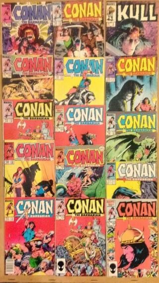 Conan The Barbarian 152 Scattered Thru 193.  Set Of 15 Marvel Comics