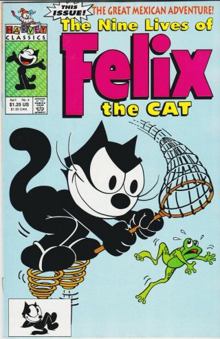 Nine Lives Of Felix The Cat (harvey,  1991 Series) 4 Apr - 1992 Near