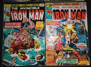 Iron Man 75,  81,  84,  85; 4 - iss lot; 2.  0 - 3.  5 Black Lama/Firebrand BV$11 50 Off 4