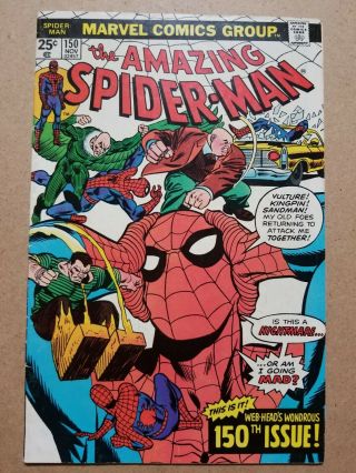 Marvel Comics Spider - Man 150 Dr Connors Prof Smyth Spider - Slayer App