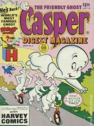 Casper Digest (1st Series) 5 1987 Vf Stock Image