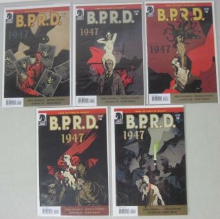 Complete Set Of B.  P.  R.  D.  1947 1 - 5 Dark Horse Limited Series Mike Mignola