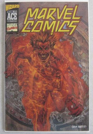Marvel Comics 1 In Wizard Ace Edition 16 Glenn Fabry Acetate Cover 1997