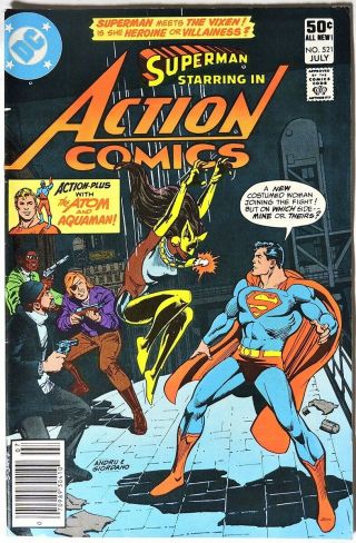 S931.  Action Comics 521 By Dc Comics 8.  0 Vf (1981) 1st Appearance Of Vixen