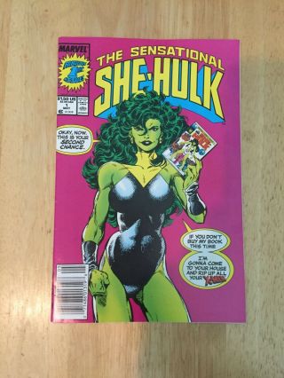 The Sensational She - Hulk Vol.  2 1 1989 Marvel Comics " Second Chance "