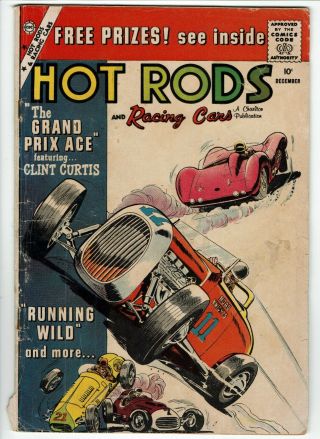 Hot Rods And Racing Cars 43 (charlton,  Dec 1959,  Clint Curtis,  Gd/vg - 3.  0)