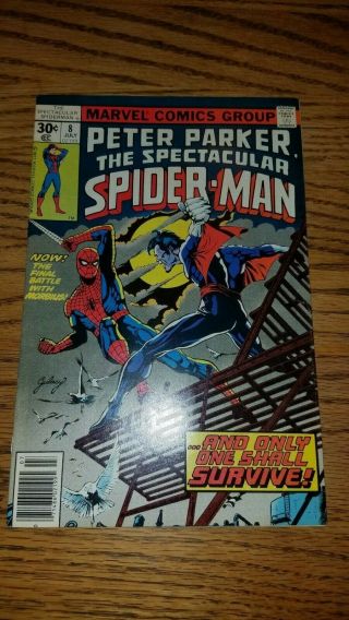 Peter Parker The Spectacular Spider - Man 8 (july 1977) Morbius 9.  4 Nm