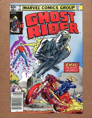 Ghost Rider 71 - Near 9.  0 Nm - Johnny Blaze Dead Or Alive Marvel Comics