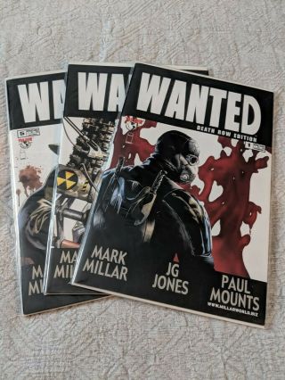 Wanted 1 - 6 1st Prints 1st Issue Is Death Row Edition Image Comics Nm