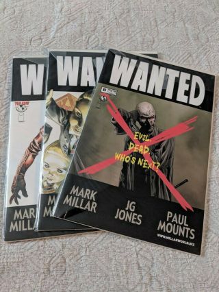 Wanted 1 - 6 1st prints 1st issue is Death Row Edition Image comics NM 2