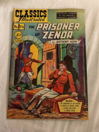 Vintage Classics Illustrated The Prisoner Of Zenda No.  76