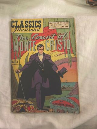 1940s Classic Comics Presents The Count Of Monte Cristo No.  3 Sunrise Times Ed.