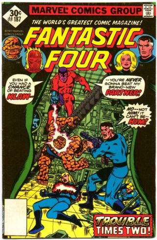 Fantastic Four 187 Whitman Variant Perez Sinnott Klaw Marvel Bronze Age 1977 Bin
