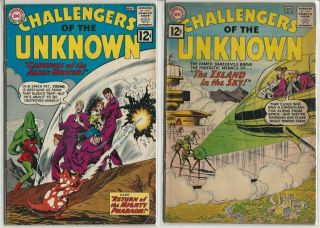 Challengers Of The Unknown Issues 23 & 25 Silver Age Dc - Vg