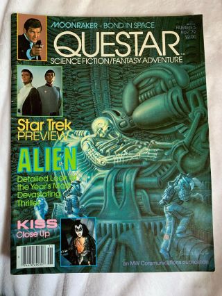 Questar: Science Fiction/fantasy Adventure (nov 1979) Alien Movie (h.  R.  Giger)